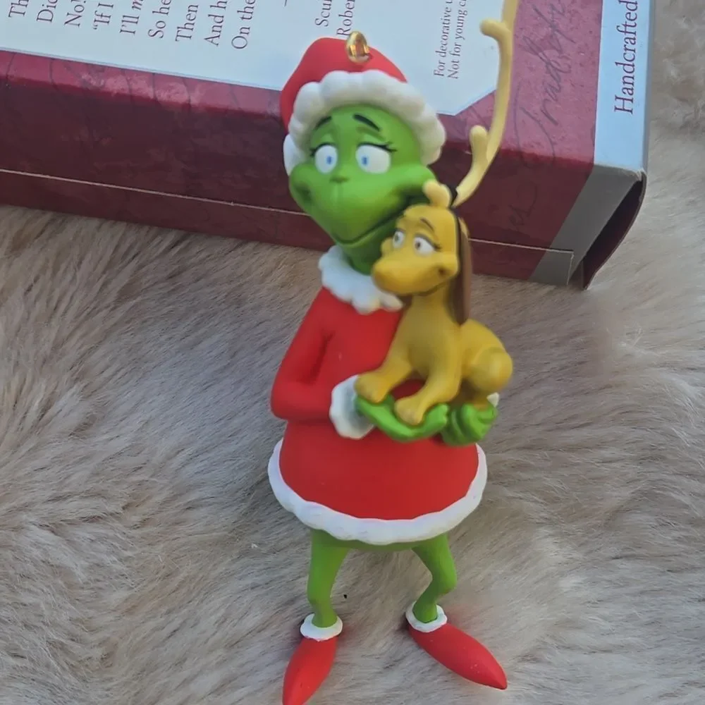 Hallmark Dr. Suess Grinch And Max Ornament, Vintage 1998
